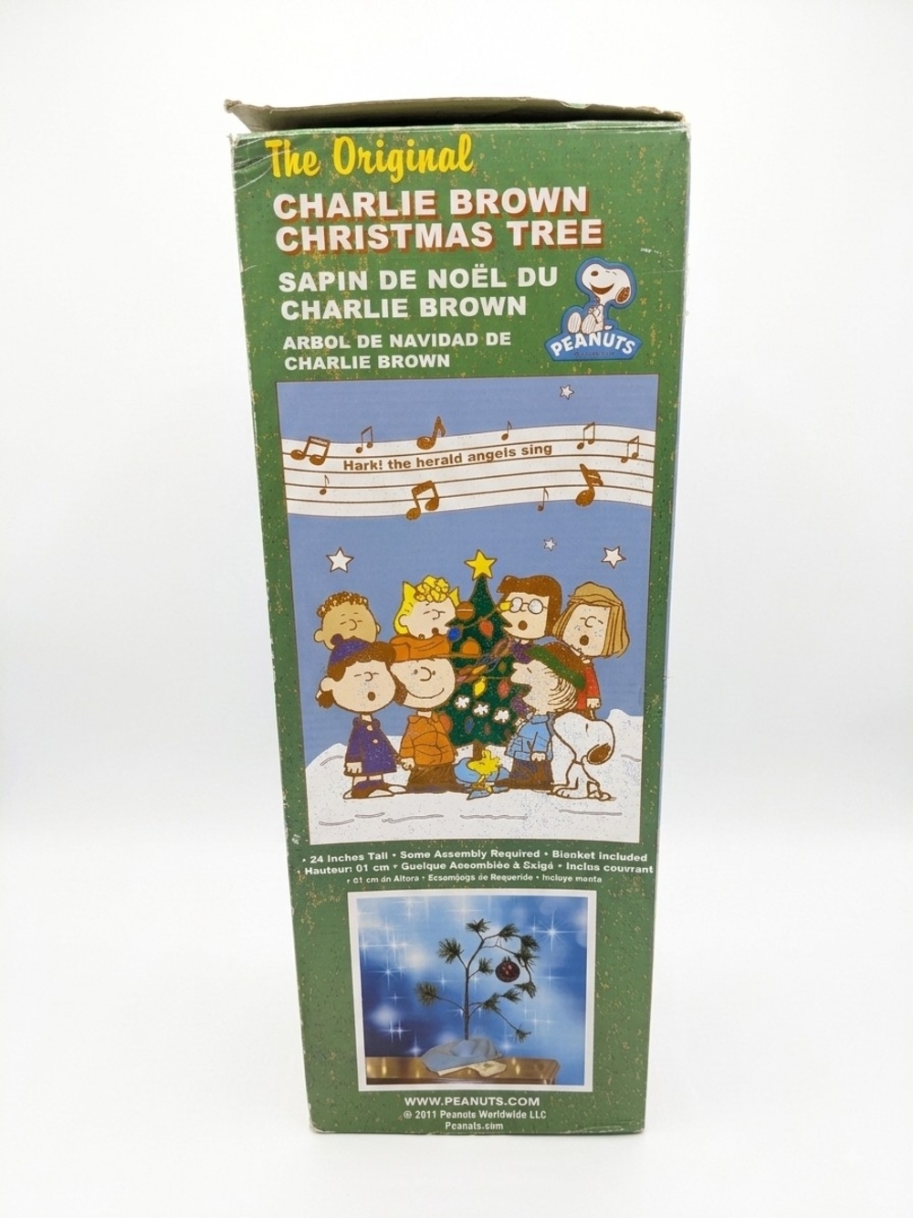 Official Charlie Brown 24" Musical Christmas Tree w/ Box (Fair) 2011 Peanuts